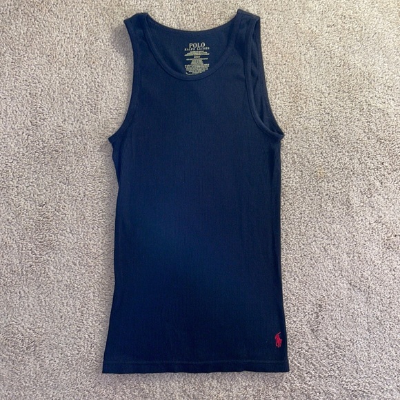 Polo Ralph Lauren black ribbed tank top size medium - Picture 1 of 5